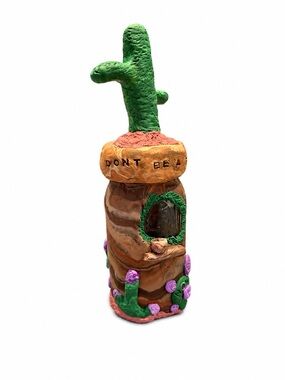 “Don’t Be A Prick” Desert Cottage Spice/Trinket Handmade Jar